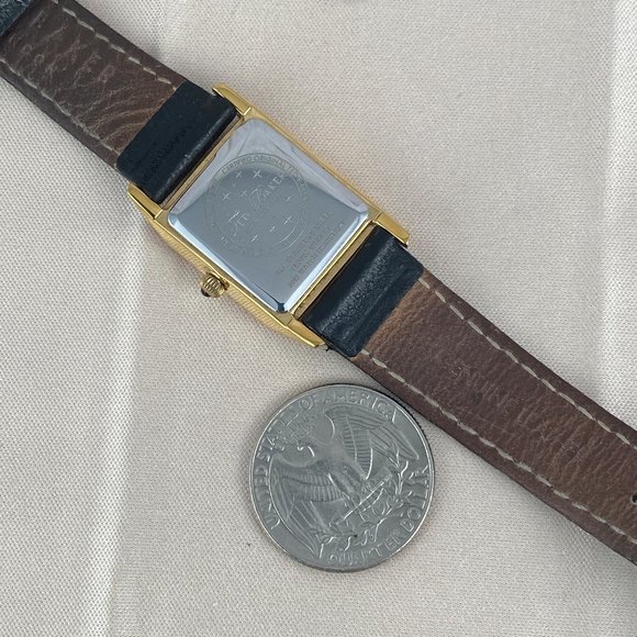 Ted Baker London Gold Crystal Women's Dress Watch with Black Strap - Picture 7 of 9